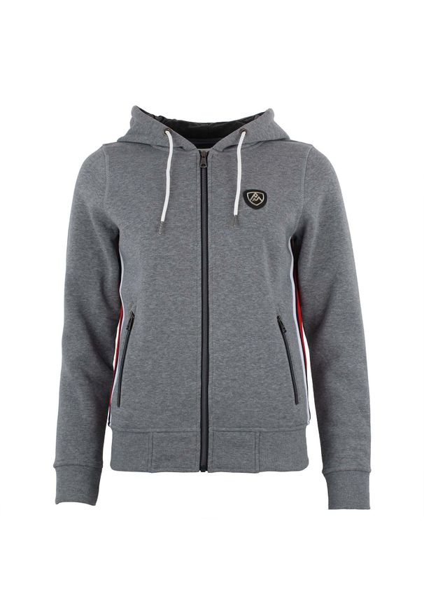 PEAK MOUNTAIN - Damska bluza polarowa Peak Mountain Acharles. Kolor: szary. Materiał: polar. Sezon: zima. Sport: narciarstwo