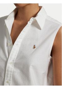 Polo Ralph Lauren Koszula 211968992001 Biały Classic Fit. Typ kołnierza: polo. Kolor: biały. Materiał: bawełna #5