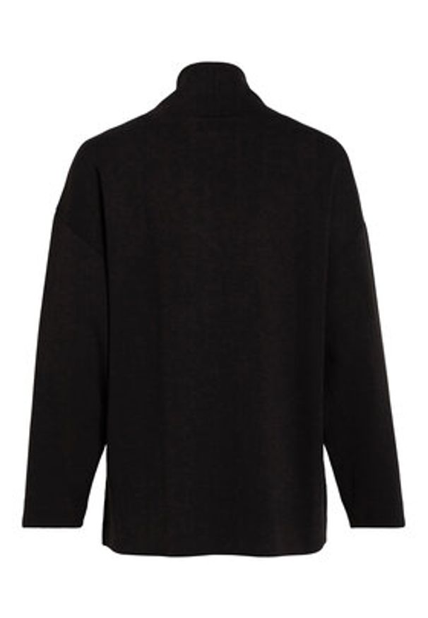 Vila Bluza 14088385 Czarny Relaxed Fit. Kolor: czarny. Materiał: syntetyk