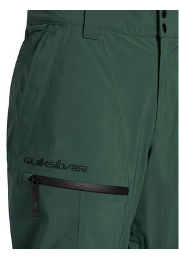 Quiksilver Spodnie snowboardowe Forever Stretch EQYTP03238 Zielony Modern Fit. Kolor: zielony. Materiał: syntetyk. Sport: snowboard