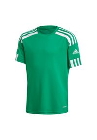 Adidas - Koszulka piłkarska dla dzieci adidas Squadra 21 Jersey. Kolor: biały, zielony, wielokolorowy. Materiał: jersey. Sport: piłka nożna #1