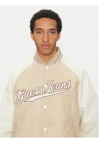 Guess Jeans Kurtka bomber M5GL32 WHAA2 Beżowy Regular Fit. Kolor: beżowy. Materiał: syntetyk #5