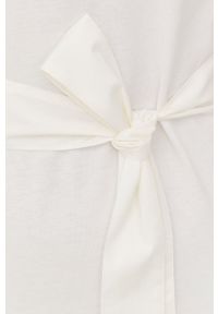 Marella sukienka kolor biały midi prosta. Okazja: na co dzień. Kolor: biały. Materiał: tkanina, dzianina. Typ sukienki: proste. Styl: casual. Długość: midi #5