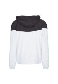 Urban Classics - Męska Dwukolorowa Wiatrówka Tech Windrunner. Kolor: biały, wielokolorowy, czarny