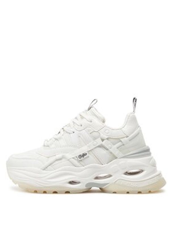 Buffalo Sneakersy Triplet Hollow 1630350 Biały. Kolor: biały. Materiał: skóra