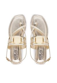 Replay - REPLAY Sandały GWF6Q.000.C0005S Złoty. Kolor: złoty. Materiał: skóra #3