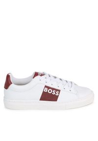 BOSS - Boss Sneakersy J50854 S Biały. Kolor: biały