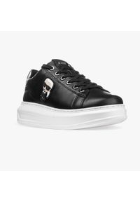Sneakers`y Karl Lagerfeld Kapri (KL62530-000). Okazja: na co dzień. Kolor: czarny. Materiał: guma, materiał, skóra. Szerokość cholewki: normalna #3