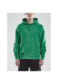 Bluza sportowa męska Craft Community. Typ kołnierza: kaptur. Kolor: zielony. Sport: fitness