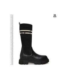 Elisabetta Franchi Kozaki Boot F4A6-E0427-1316 Czarny. Kolor: czarny. Materiał: skóra #5