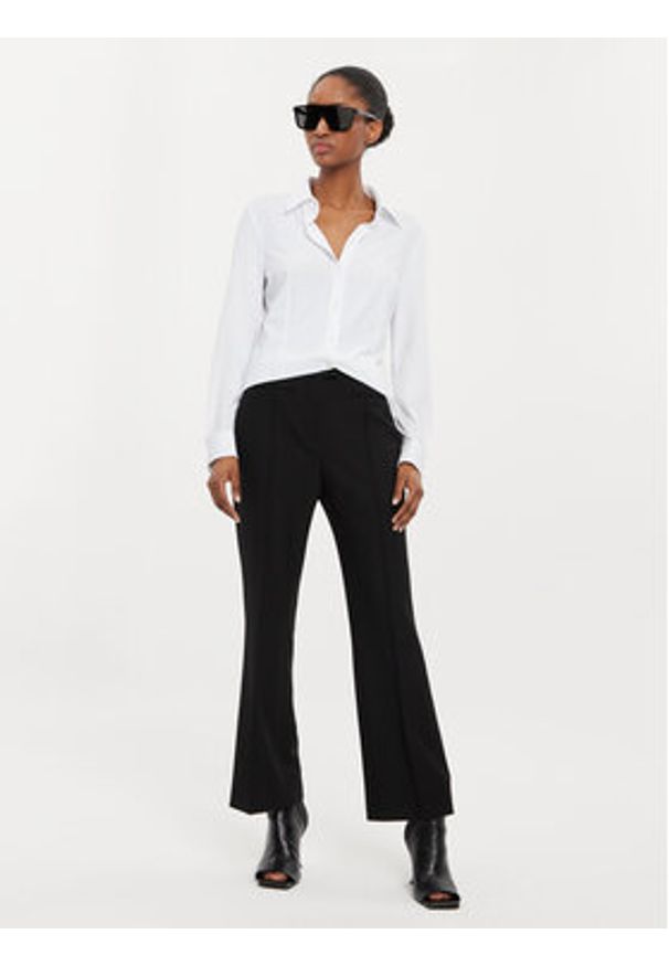 BOSS - Boss Spodnie materiałowe Tizora 50512821 Czarny Regular Fit. Kolor: czarny. Materiał: wiskoza