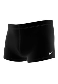 Bokserki kąpielowe dziecięce Nike Poly Solid Aquashort. Kolor: czarny. Materiał: poliester, materiał