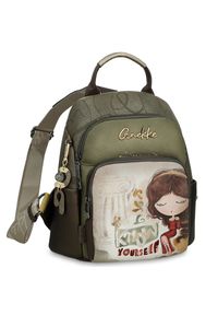 Zielony Modny Damski Plecak Anekke Muse. Kolor: zielony. Wzór: aplikacja. Styl: elegancki, casual #7
