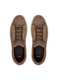 BOSS Sneakersy Gary 50560680 Beżowy. Kolor: beżowy. Materiał: zamsz, skóra #3