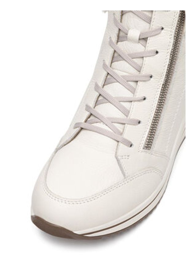 Remonte Botki D0T77-80 Biały. Kolor: biały. Materiał: skóra