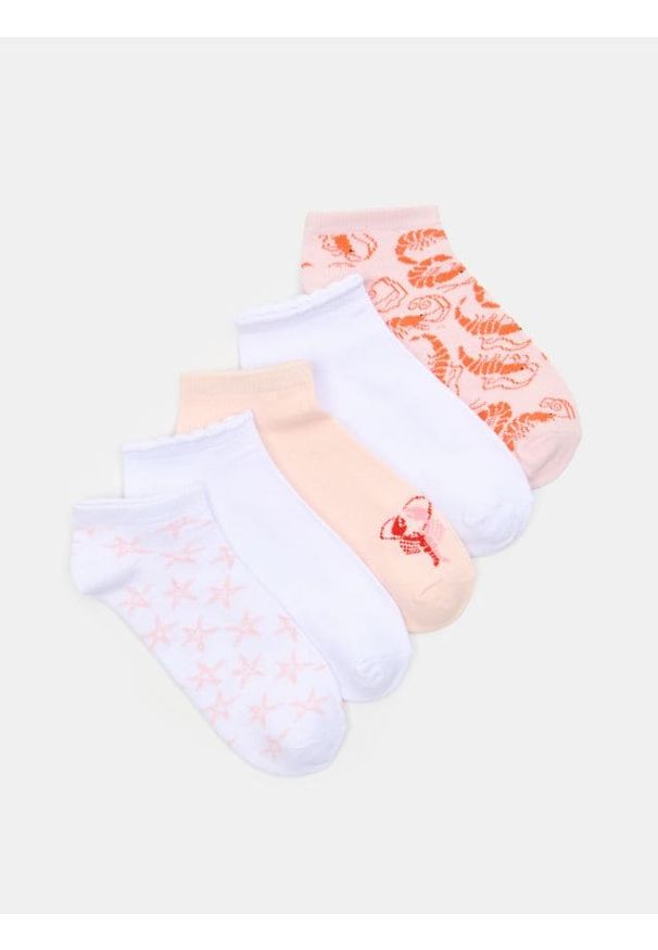 Sinsay - Krótkie skarpetki 5 pack - wielobarwny