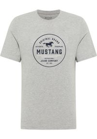Męski T-Shirt Mustang Style Alex Mid Grey Mélange 1017334 4140 #1