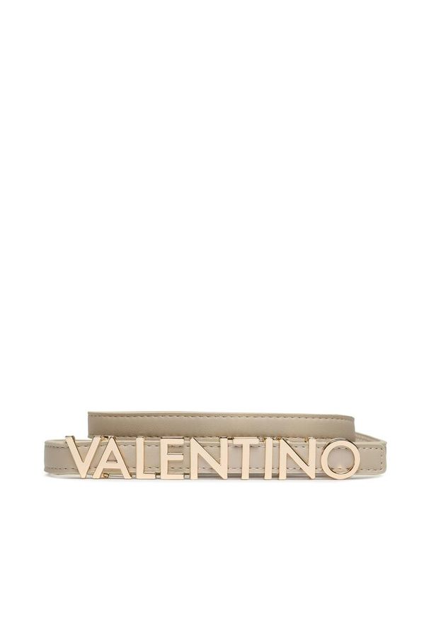VALENTINO - Pasek Damski Valentino. Kolor: beżowy