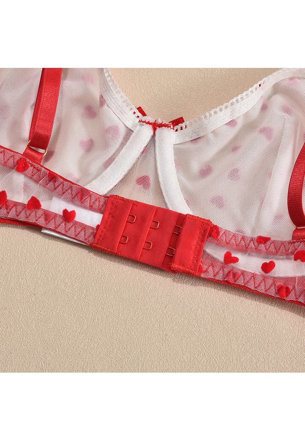 Intica - Komplet bielizny z figami i miseczkami na romantyczne okazje Hana. Kolor: wielokolorowy. Materiał: materiał. Wzór: paski