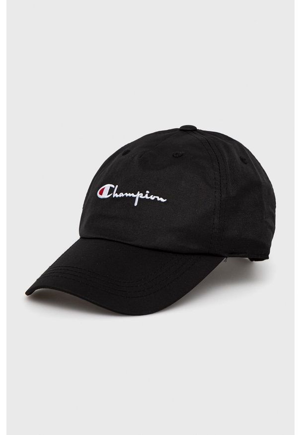 Champion czapka 804811. kolor czarny z aplikacją. Kolor: czarny. Wzór: aplikacja
