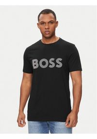 BOSS - Boss T-Shirt Teebossrete 50495719 Czarny Regular Fit. Kolor: czarny. Materiał: bawełna