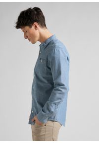 Lee - LEE LEESURE SHIRT MĘSKA KOSZULA JEANSOWA LOGO BLUE UNION L66NMWUF. Materiał: jeans #4