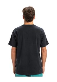 Quiksilver - Koszulka z krótkim rękawem dla Mężczyzn SALT WATER Czarny. Kolor: brązowy, zielony, wielokolorowy. Materiał: materiał, bawełna. Długość rękawa: krótki rękaw. Długość: krótkie