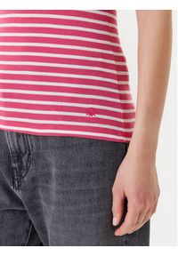 United Colors of Benetton - United Colors Of Benetton Top 30YSDH010 Różowy Regular Fit. Kolor: różowy. Materiał: bawełna