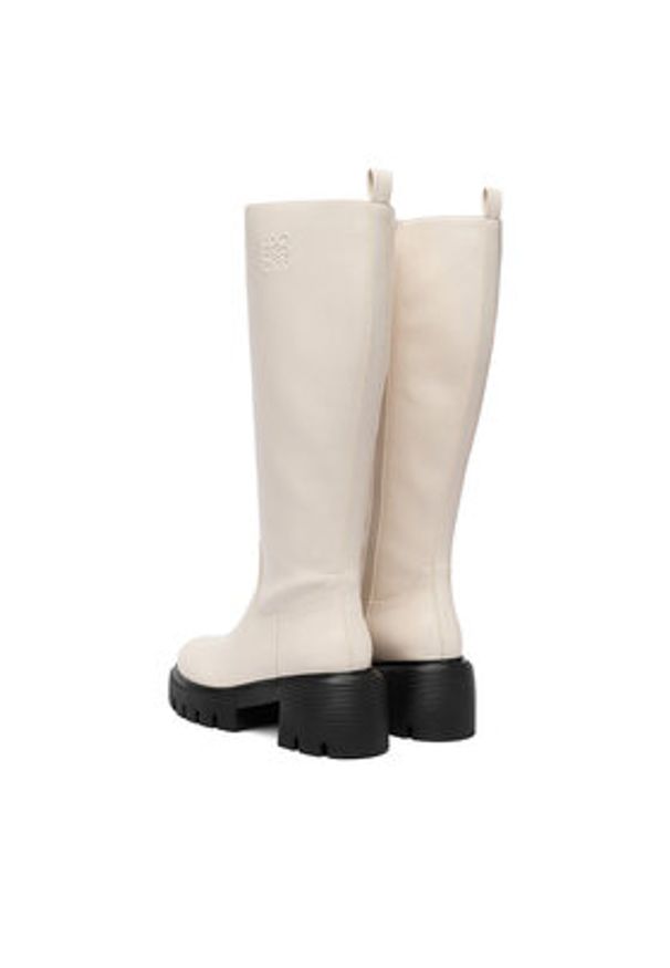 Nine West Kozaki CEO-SUMAYA-01 Écru. Materiał: syntetyk, materiał