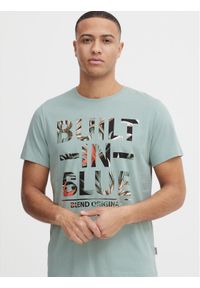 Blend T-Shirt 20715039 Zielony Regular Fit. Kolor: zielony. Materiał: bawełna