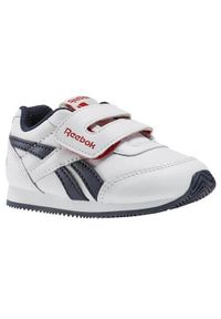 Buty do chodzenia niemowlęce Reebok Royal CL Jogger. Kolor: biały. Materiał: tkanina, skóra, materiał, syntetyk. Szerokość cholewki: normalna. Model: Reebok Royal. Sport: turystyka piesza