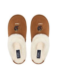 Polo Ralph Lauren Kapcie Kaylgh Scf B 842P03594001 Brązowy. Kolor: brązowy. Materiał: skóra, zamsz #4