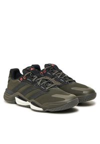 Adidas - adidas Buty halowe Stabil 16 IE1085 Zielony. Kolor: zielony. Materiał: mesh, materiał
