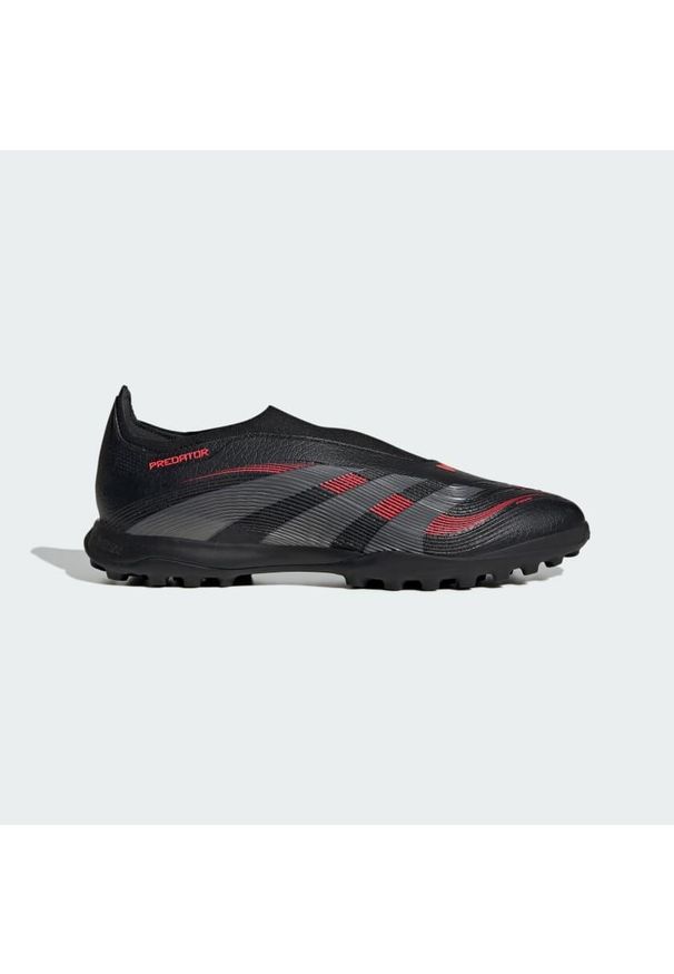 Adidas - Buty Predator League Laceless TF. Kolor: czerwony, wielokolorowy, czarny, szary. Materiał: materiał