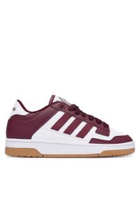 Adidas - adidas Sneakersy Rapid Court Low Shoes KI3898 Bordowy. Kolor: czerwony. Materiał: skóra #1