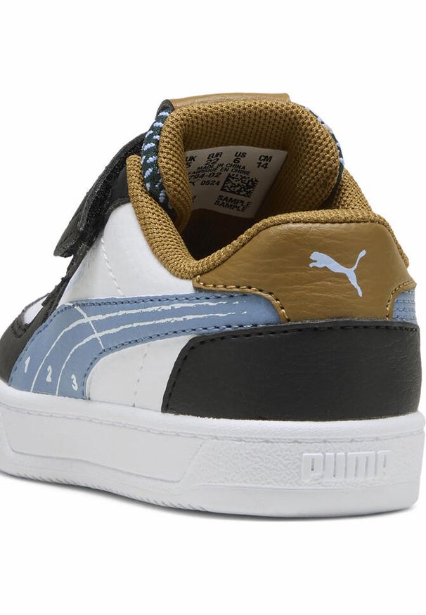 Puma - Sneakersy dla małych dzieci Caven 2.0 Run Fun PUMA Black Cool Blue White. Kolor: czarny, biały, niebieski, wielokolorowy. Sezon: lato. Sport: bieganie