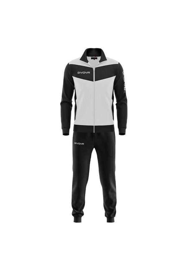 Zestaw Sportowy Givova Visa Triacetato 4S 3XL. Kolor: czarny, wielokolorowy, biały. Materiał: dresówka. Sport: piłka nożna