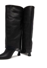 Karl Lagerfeld - KARL LAGERFELD Kozaki KL32081 Czarny. Kolor: czarny. Materiał: skóra