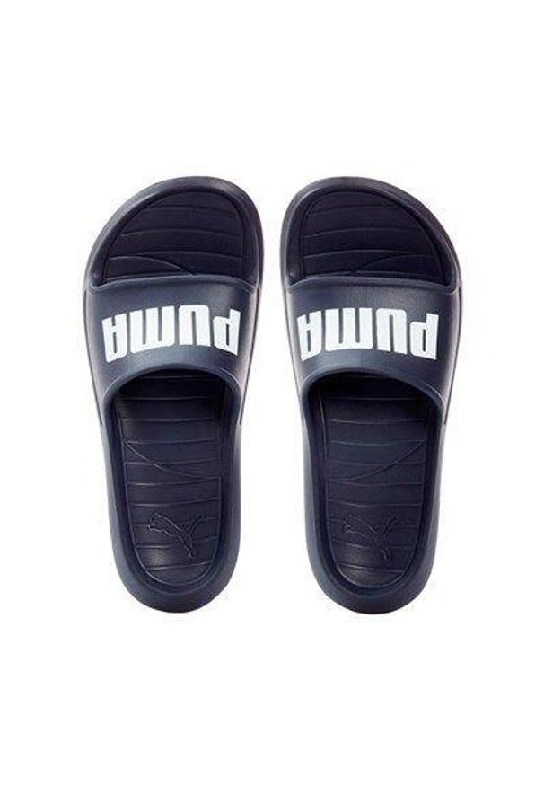 Klapki basenowe dla dorosłych Puma Divecat v2. Kolor: niebieski. Materiał: syntetyk, materiał. Styl: sportowy