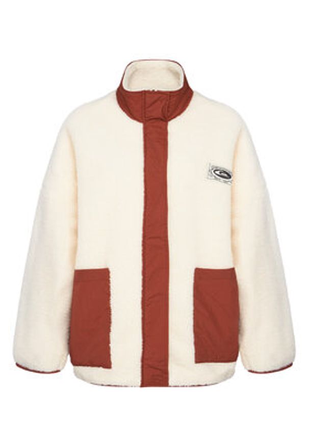 Quiksilver Kurtka przejściowa EQWPF03007 Biały Regular Fit. Kolor: biały. Materiał: syntetyk