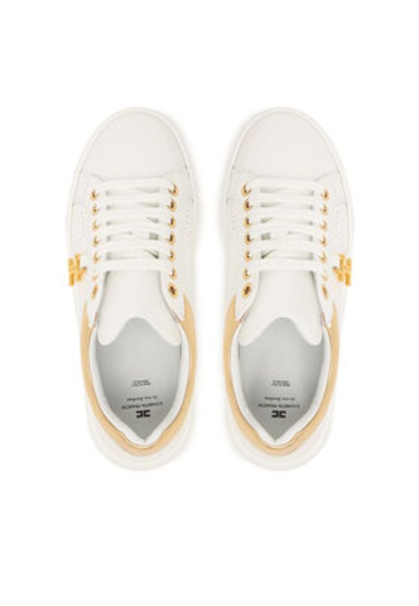 Elisabetta Franchi Sneakersy F4A9-E0506-0092 D Biały. Kolor: biały. Materiał: materiał