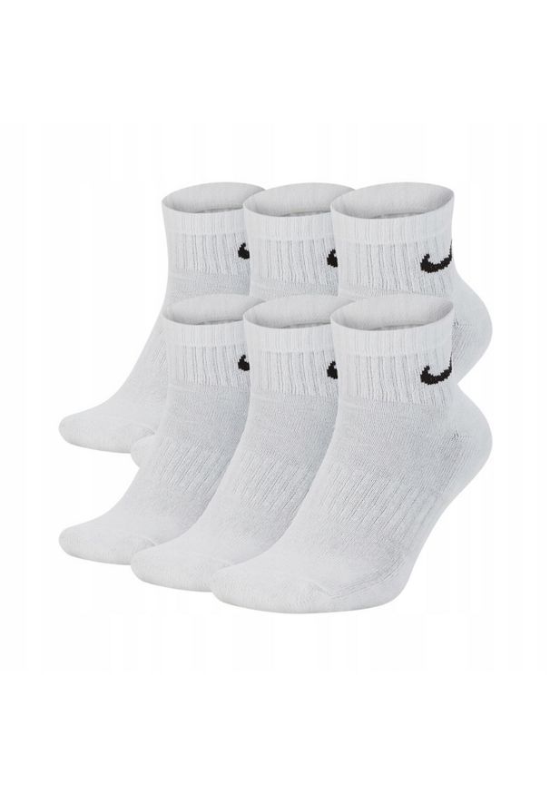 Nike - Skarpety Za Kostkę Unisex Dla Dorosłych (zestaw 6 Sztuk). Kolor: biały. Sport: turystyka piesza