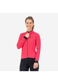 ROGELLI - Damski jersey z długim rękawem Rogelli Essential. Kolor: różowy, wielokolorowy, czarny. Materiał: jersey. Długość rękawa: długi rękaw. Długość: długie. Sport: kolarstwo #1