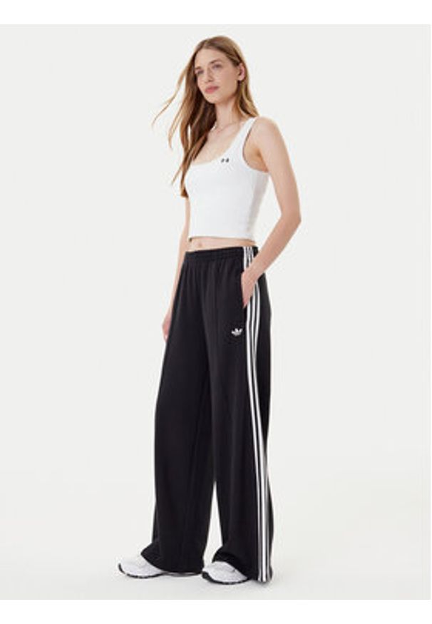Adidas - adidas Spodnie dresowe adicolor 3-Stripes JV7473 Czarny Wide Leg. Kolor: czarny. Materiał: bawełna