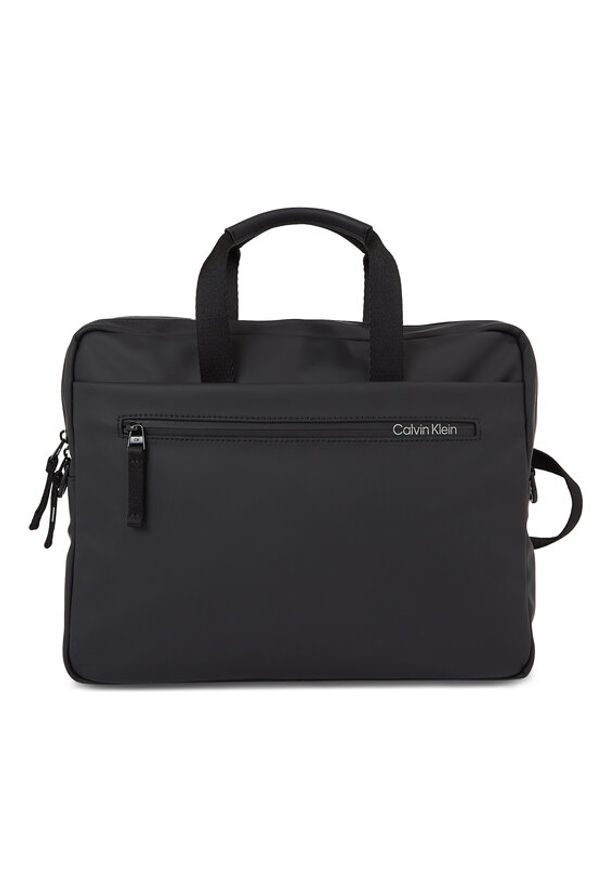 Calvin Klein Torba na laptopa Rubberized Slim Conv Laptop Bag K50K510796 Czarny. Kolor: czarny