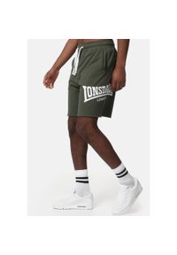 Krótka Lonsdale Polbathic. Kolor: wielokolorowy, biały, zielony. Materiał: bawełna. Długość: krótkie. Sport: fitness #1