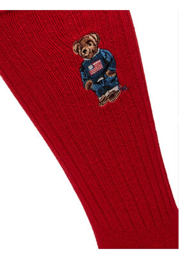 Polo Ralph Lauren Zestaw 3 par wysokich skarpet męskich 449973049001 Kolorowy. Materiał: bawełna, materiał. Wzór: kolorowy