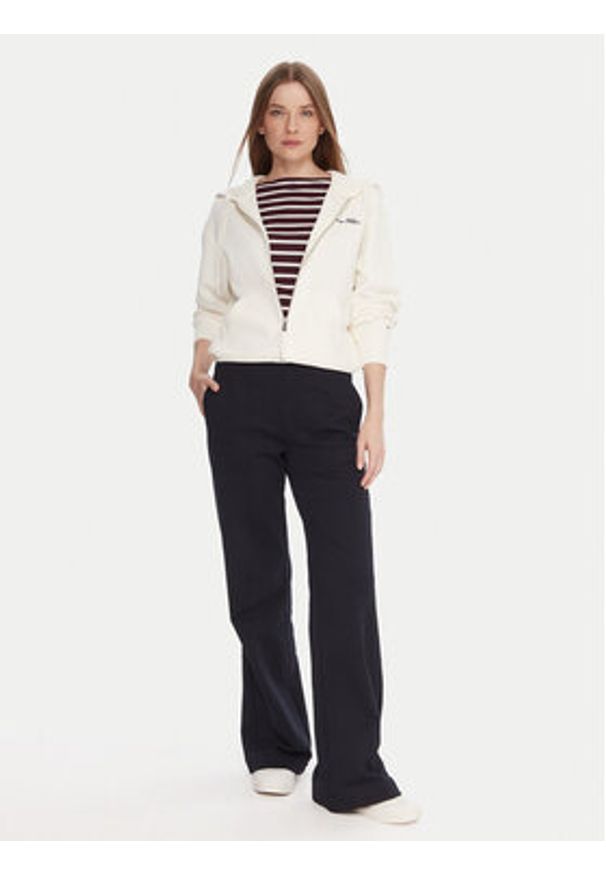 TOMMY HILFIGER - Tommy Hilfiger Bluza Script WW0WW45742 Écru Regular Fit. Materiał: bawełna