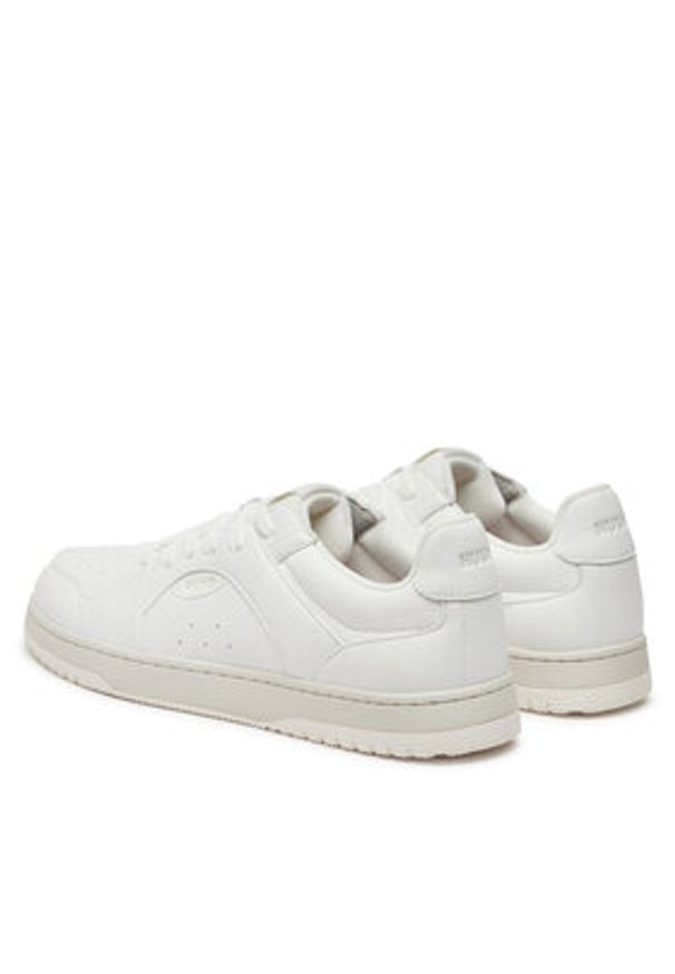 Hugo Sneakersy Hadrian 50529896 Biały. Kolor: biały. Materiał: skóra