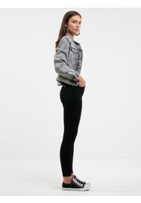 Big-Star - Spodnie jeans damskie Melinda High Waist 915. Stan: podwyższony. Kolor: czarny. Styl: sportowy, rockowy